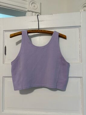 lululemon athletica Ribbed Lavender Crop Tank